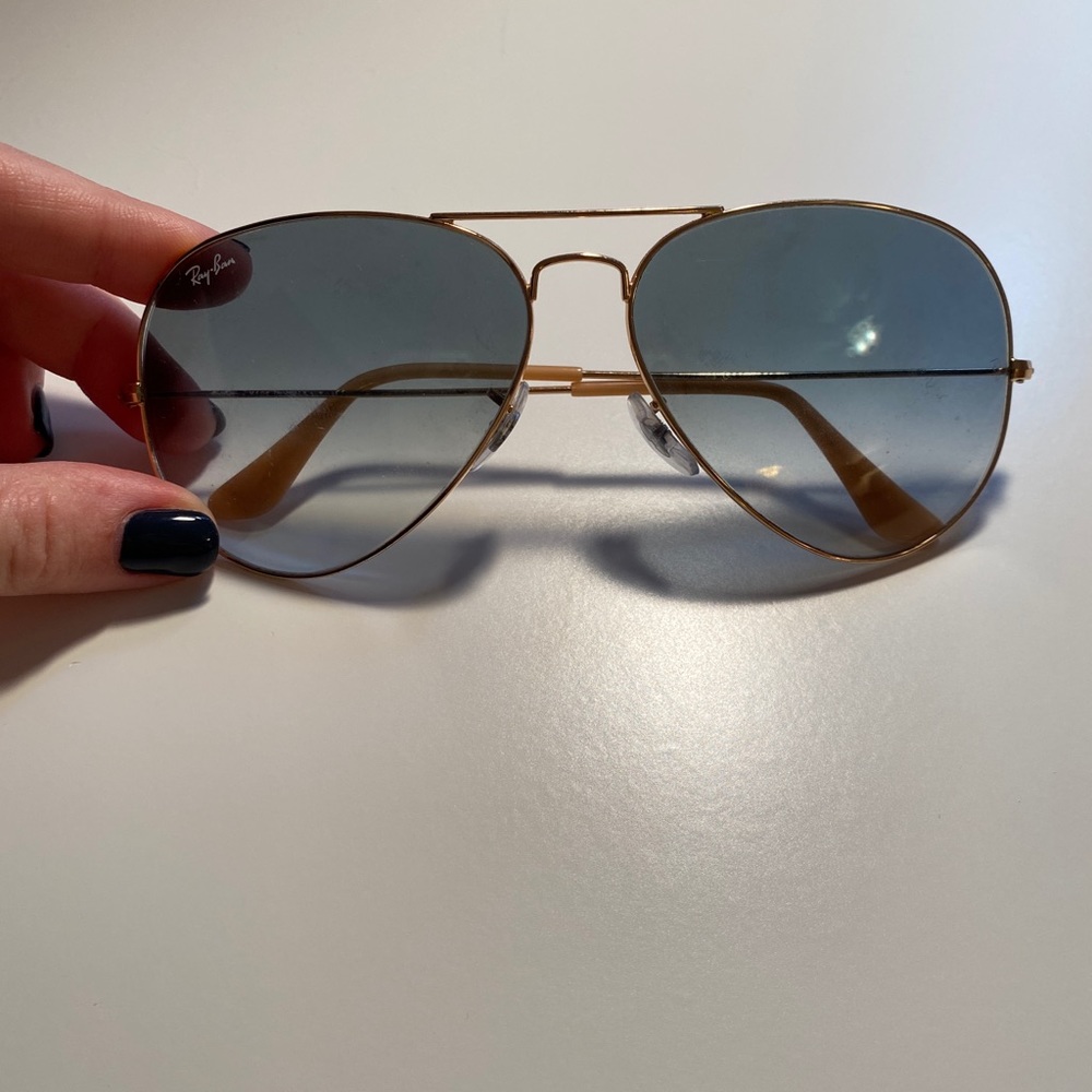 Ray Ban light blue gradient aviators